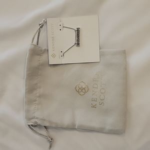 Kendra Scott Leanor Pendant Silver Necklace in Platinum Drusy